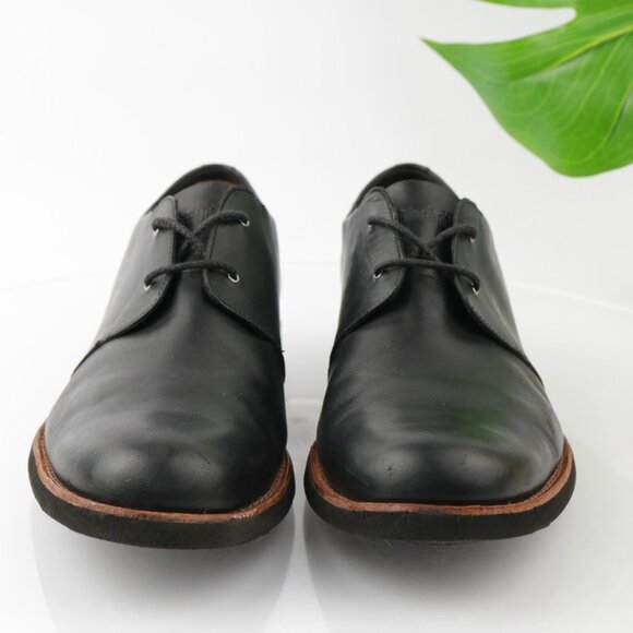 Timberland Mens Stormbuck Lite Oxford Size 13 Black Leather Plain Toe Comfy Shoe - Picture 2 of 11